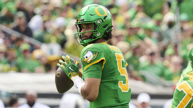 Oregon Ducks Football Dante Moore Ohio state buckeyesJeremiah Smith Penn State Nittany Lions Drew Allarbig ten football