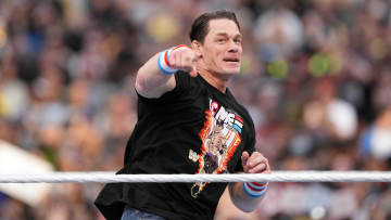 John Cena during Wrestlemania Night 1 at SoFi Stadium.
