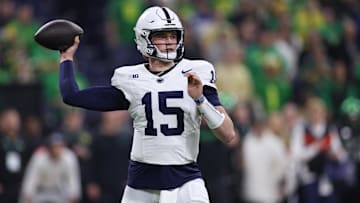 Penn State Nittany Lions quarterback Drew Allar (15)