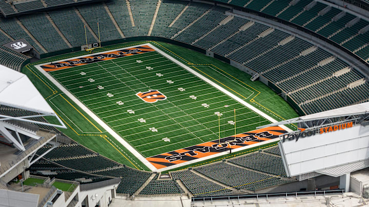 Paycor Stadium, home of the Cincinnati Bengals, in downtown Cincinnati on Friday, May 23, 2025.