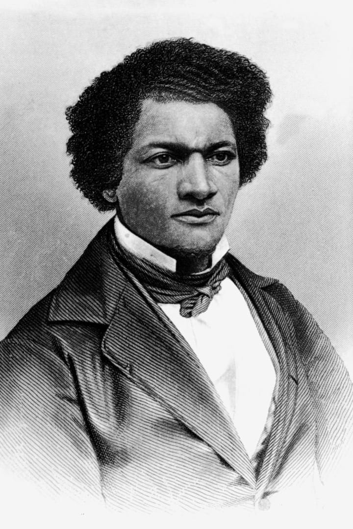 Engraving of Frederick Douglass, circa the 1850s.
