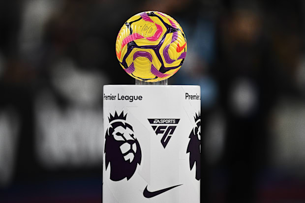 Premier League logo and ball