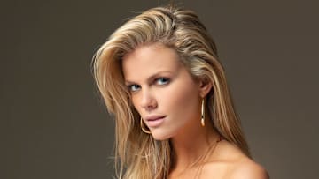 Brooklyn Decker was photographed by Warwick Saint in Peter Island, British Virgin Islands.