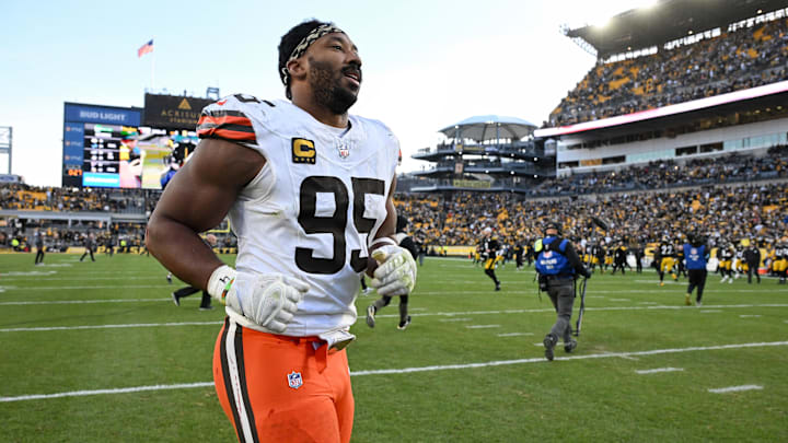 Myles Garrett is looking forward to facing Aaron Rodgers twice this season. 
