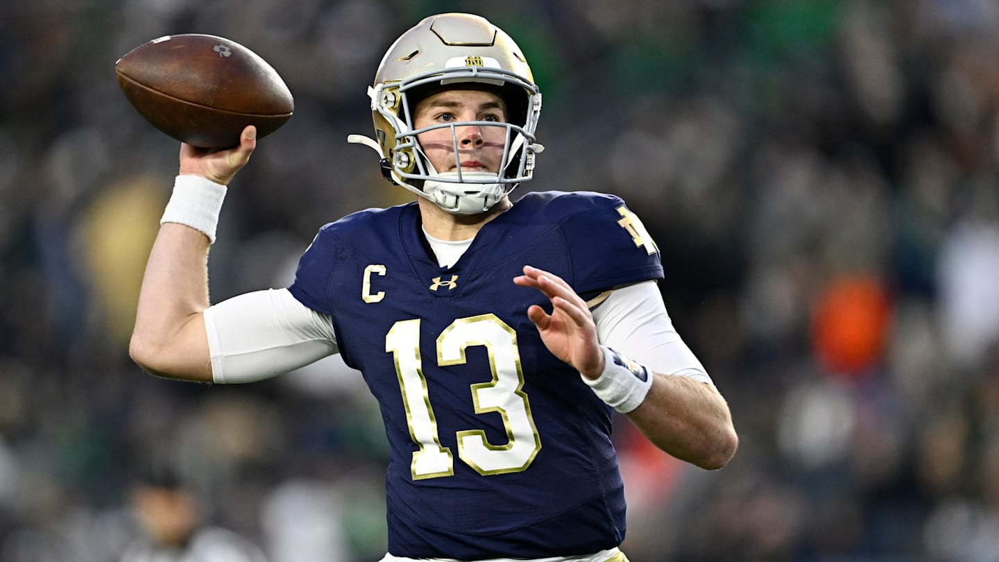 ノートルダム大学のダニエル・ジョーンズのクローンは今夜の勝利でCFPスポットに近づくことができる