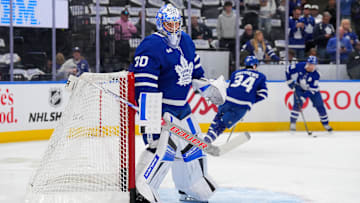 The Toronto Maple Leafs could deploy backup Cayden Primeau on Monday against the Detroit Red Wings.