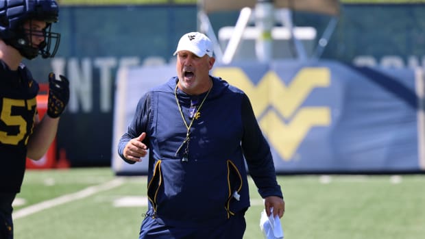 West Virginia University offensive line coach Matt Moore. 