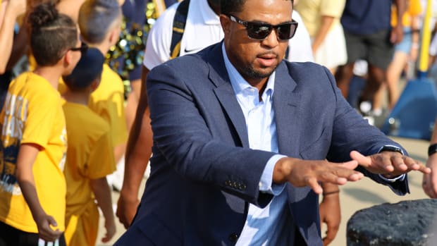 West Virginia University secondary coach ShaDon Brown.