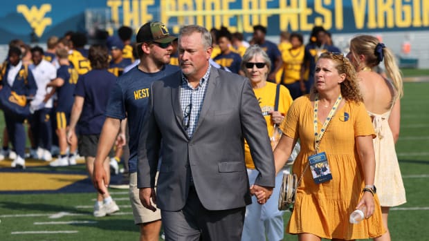 West Virginia University offensive line coach Matt Moore. 