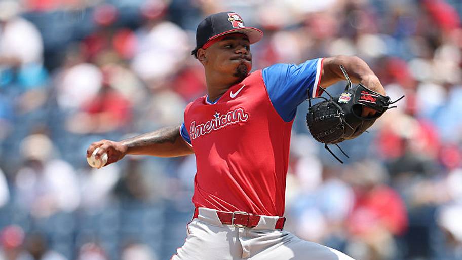 Pitcher Anthony Eyanson at the Futures Game