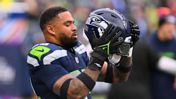 Oct 22, 2023; Seattle, Washington, USA; Seattle Seahawks safety Jamal Adams (33) prior to the game