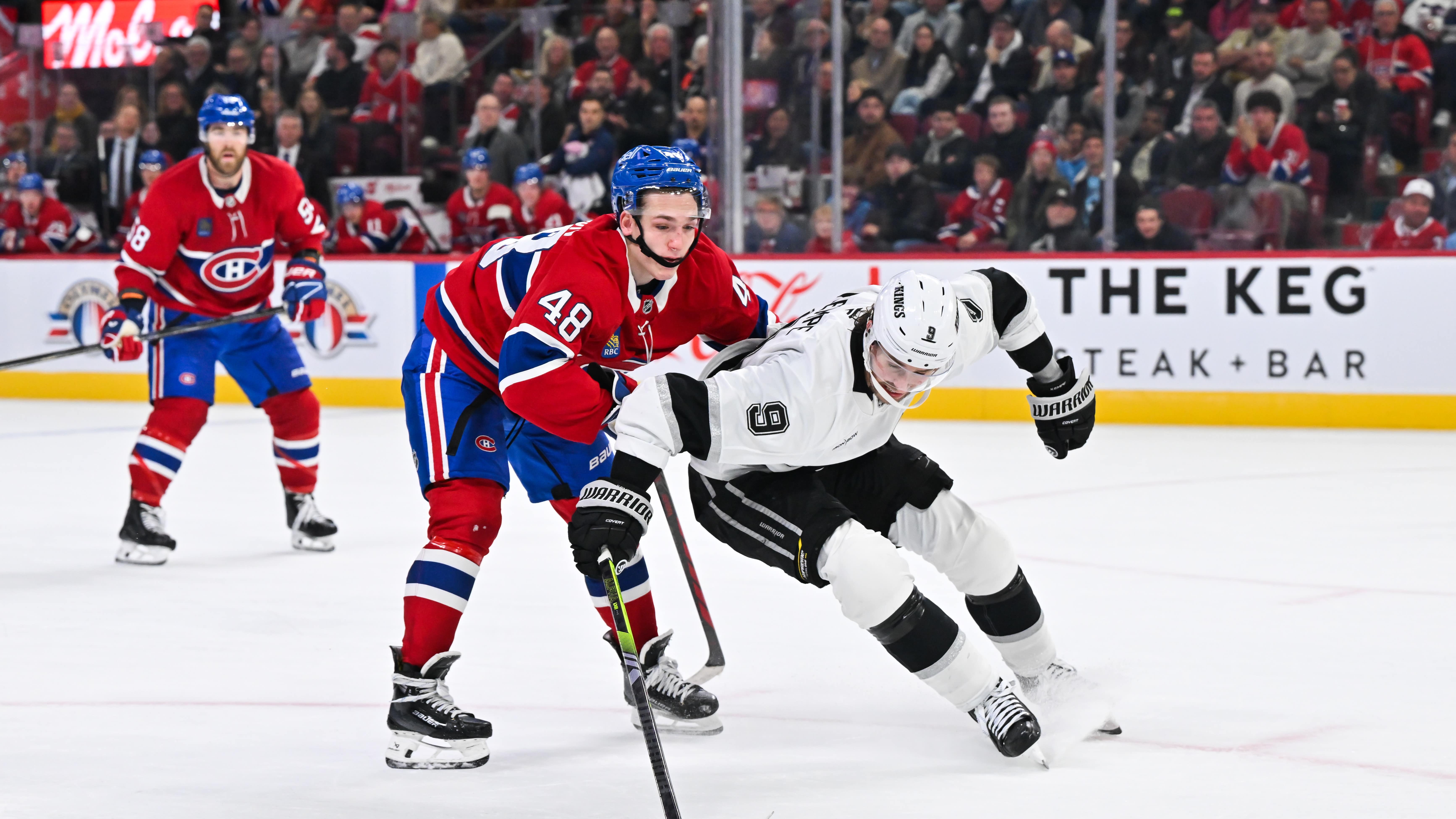 Lane Hutson's Unexpected Hit on Adrian Kempe Shocks Fans BVM Sports