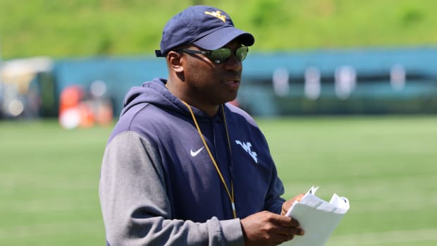 West Virginia University defensive line coach AJ Jackson