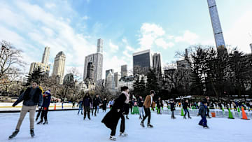Ice skating at Central Park in New York
