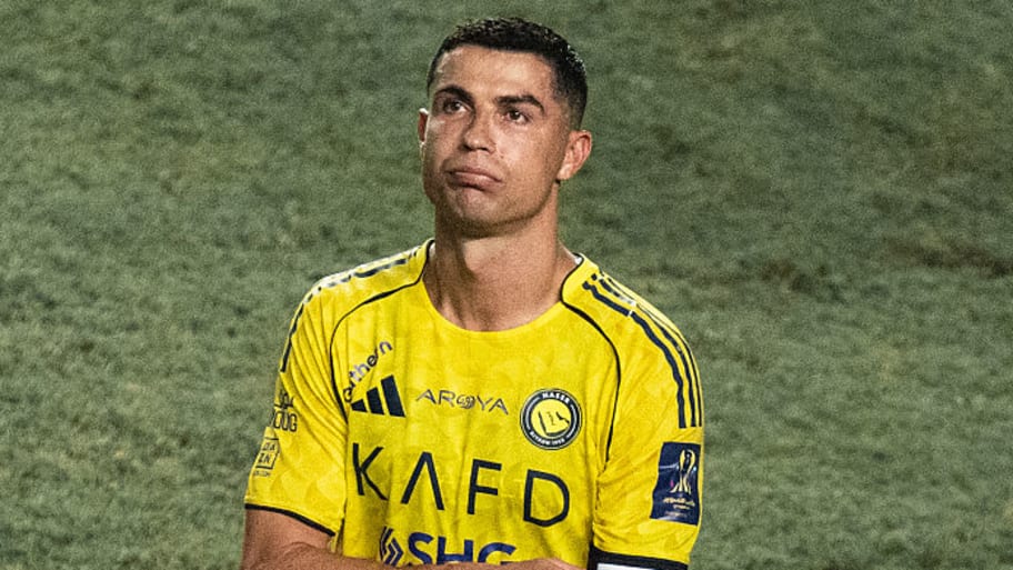 A frustrated Cristiano Ronaldo