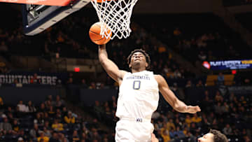 West Virginia University forward Brenen Lorient 