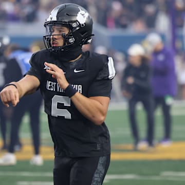 West Virginia University quarterback Max Brown