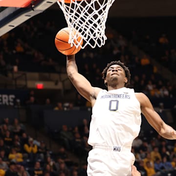 West Virginia University forward Brenen Lorient 