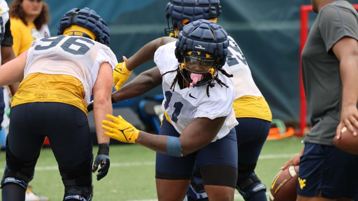 West Virginia University defensive lineman TJ Jackson II.