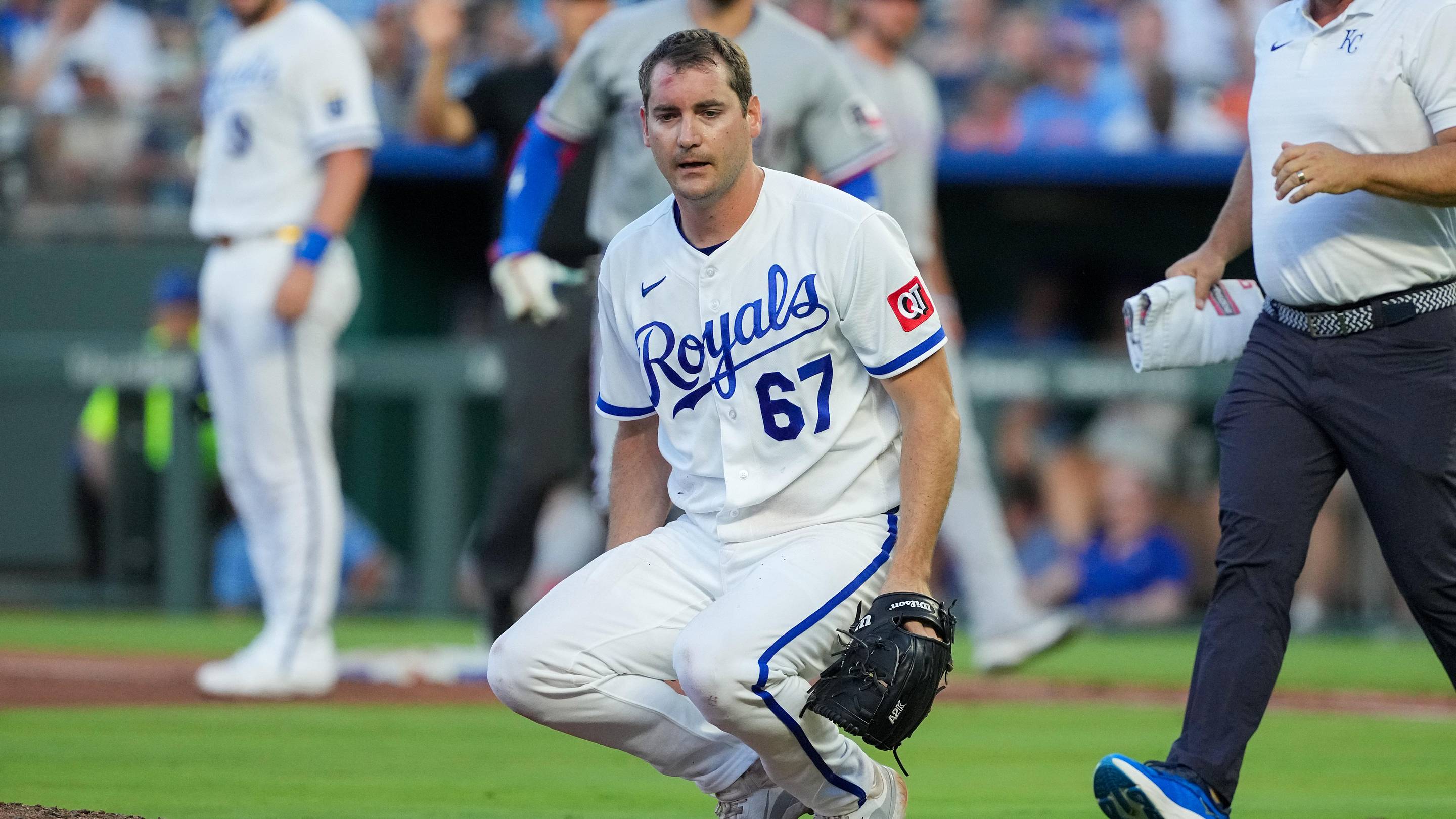 Royals Receive Encouraging News After Starter Struck in Head by Line Drive