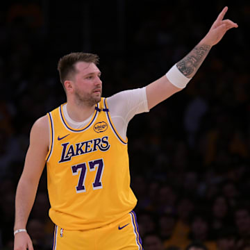 Luka Doncic had 14 points, five rebounds, and four assists in his debut for the Los Angeles Lakers.