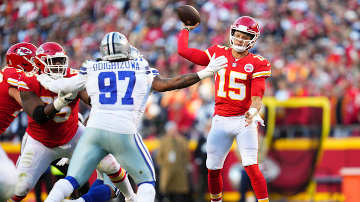 Los Dallas Cowboys y Kansas City Chiefs en 2021, la última vez que se enfrentaron en la NFL