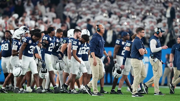 Penn State Nittany Lions head coach James Franklin.  