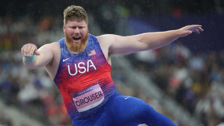 Crouser threw a season-best 22.90 meters in his third attempt to secure his gold medal in Paris.