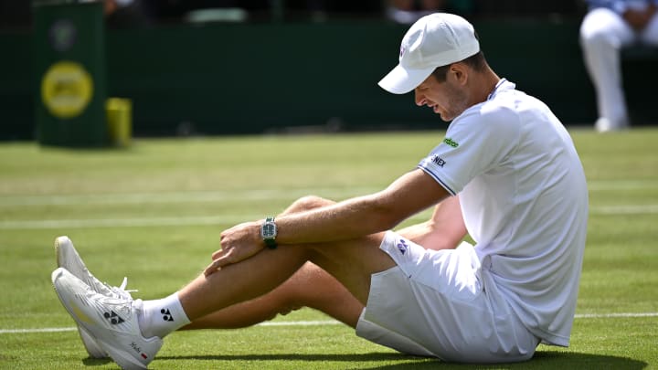 Hubert Hurkacz at Wimbledon 2024