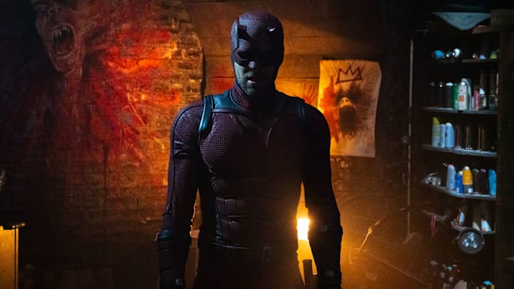 Daredevil/Matt Murdock (Charlie Cox) in Marvel Television's DAREDEVIL: BORN AGAIN, exclusively on Disney+. Photo by Giovanni Rufino. © 2024 MARVEL.