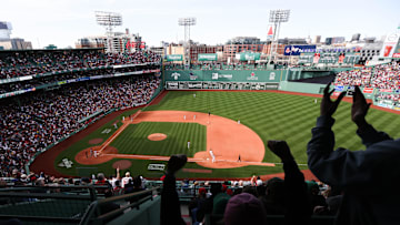Apr 4, 2025; Boston, Massachusetts, USA; A general view of Fenway Park during a game between the St. Louis Cardinals and the Boston Red Sox. Mandatory Credit: Paul Rutherford-Imagn Images