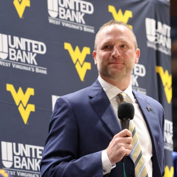 West Virginia University head coach Darian DeVries