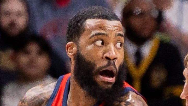 Feb 20, 2026; New Orleans, Louisiana, USA;  New Orleans Pelicans guard/forward Saddiq Bey (41): Stephen Lew-Imagn Images