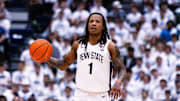 Penn State basketball's Ace Baldwin Jr. (1) during the game against Ohio State on January 30, 2025