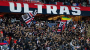 Los "Ultras" del PSG en uno de los partidos del equipo parisino