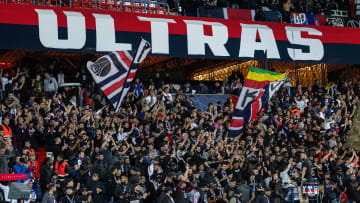 Los "Ultras" del PSG en uno de los partidos del equipo parisino