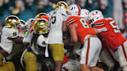 Miami Hurricanes against the Notre Dame Fighting Irish
