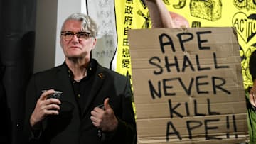 Chumbawamba member Dunstan Bruce. 'Hope - The Underdog Winning' Exhibition Opens From Revolting Artists