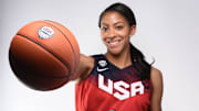 Mar 9, 2016; Los Angeles, CA, USA; USA basketball athlete Candace Parker poses for a portrait during the 2016 Team USA Media Summit at Beverly Hilton. Mandatory Credit: Robert Hanashiro-Imagn Images