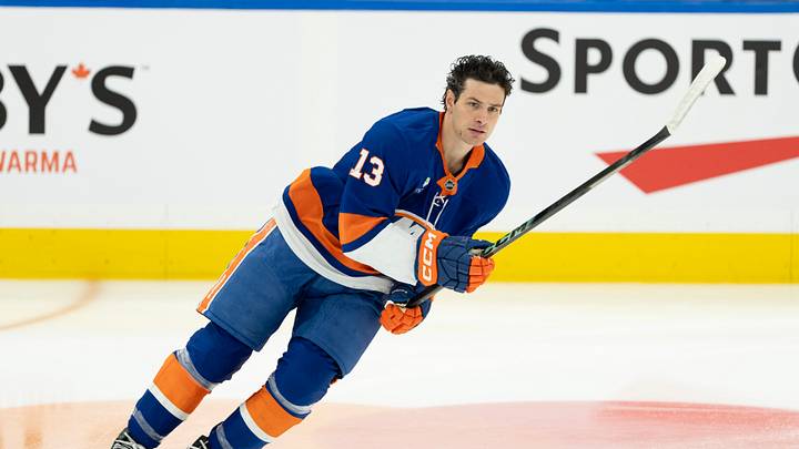 Mar 17, 2026; Toronto, Ontario, CAN; New York Islanders center Mathew Barzal (13) skates during the warmup before a game against the Toronto Maple Leafs at Scotiabank Arena. Mandatory Credit: Nick Turchiaro-Imagn Images Mar 17, 2026; Toronto, Ontario, CAN; New York Islanders center Mathew Barzal (13) skates during the warmup before a game against the Toronto Maple Leafs at Scotiabank Arena. Mandatory Credit: Nick Turchiaro-Imagn Images