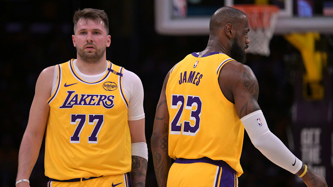 Luka Doncic, LeBron James, Los Angeles Lakers