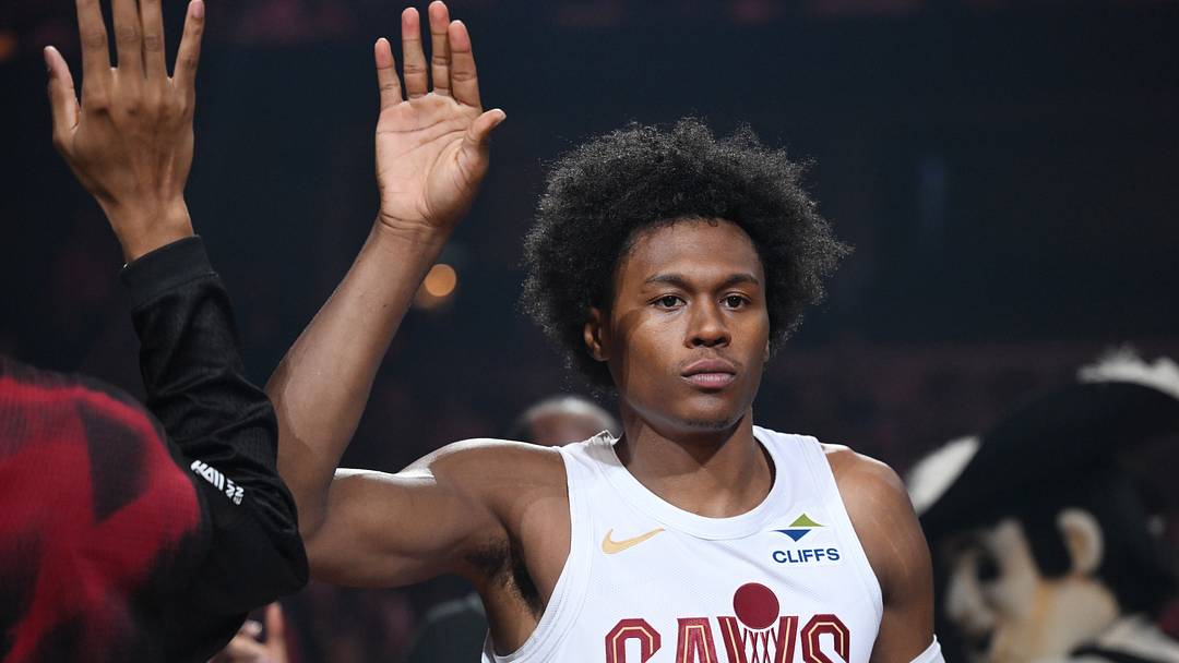 Oct 11, 2026; Cleveland, Ohio, USA; Cleveland Cavaliers guard Peyton Watson (8) is introduced before the game between the Cleveland Cavaliers and the Orlando Magic at Rocket Arena. Mandatory Credit: Ken Blaze-Imagn Images Oct 11, 2026; Cleveland, Ohio, USA; Cleveland Cavaliers guard Peyton Watson (8) is introduced before the game between the Cleveland Cavaliers and the Orlando Magic at Rocket Arena. Mandatory Credit: Ken Blaze-Imagn Images