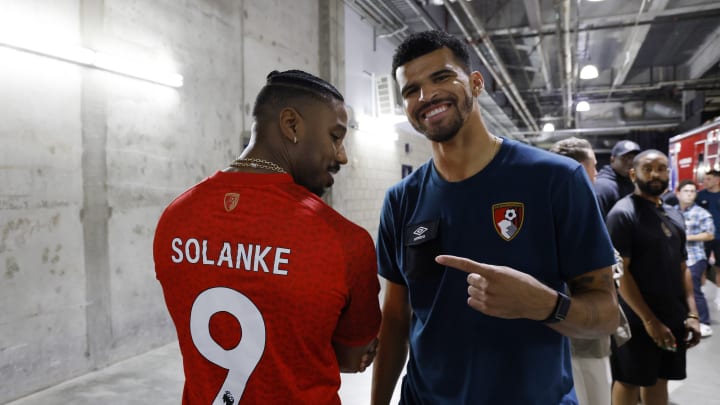 Arsenal FC v AFC Bournemouth - Pre-Season Friendly - Solanke with Michael B Jordan stateside 