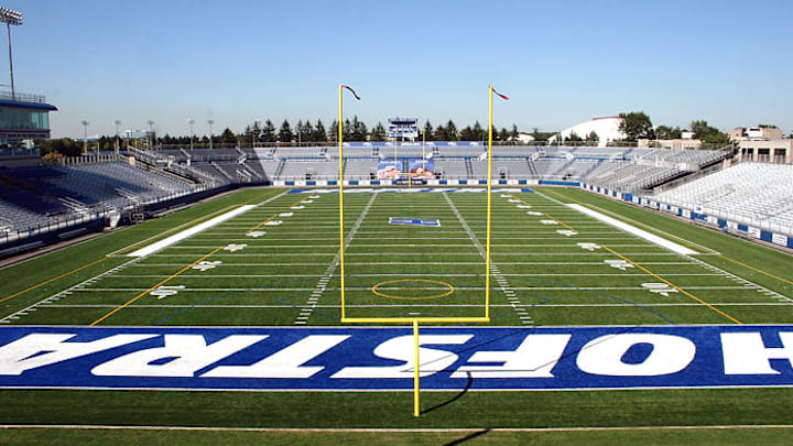 Hofstra University's Shuart Stadium was the site of the inaugural National Football Foundation All-Star Classic on Saturday. The event matched high school football all-stars from New York City with their counterparts from Long Island. Hofstra University's Shuart Stadium was the site of the inaugural National Football Foundation All-Star Classic on Saturday. The event matched high school football all-stars from New York City with their counterparts from Long Island.