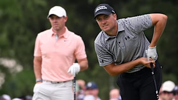 Jordan Spieth is looking to follow in Rory McIlroy's footsteps and complete the career Grand Slam next week at the PGA Championship. 