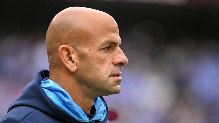 Oct 4, 2026; Baltimore, Maryland, USA;    Tennessee Titans head coach Robert Saleh walks onto the field before the start of the game against the Baltimore Ravens at M&T Bank Stadium. Mandatory Credit: Tommy Gilligan-Imagn Images