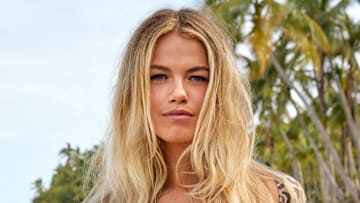 Hailey Clauson was photographed by James Macari in the Dominican Republic.