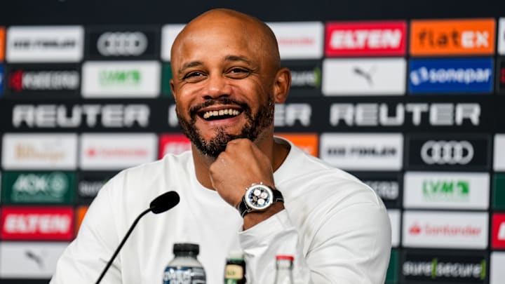 Vincent Kompany war gut gelaunt in Mönchengladbach Vincent Kompany war gut gelaunt in Mönchengladbach