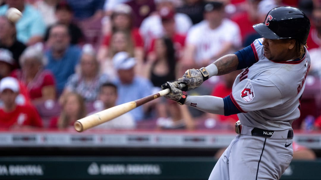 Jose Ramirez hits a home run