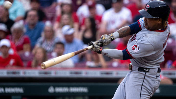 Jose Ramirez hits a home run